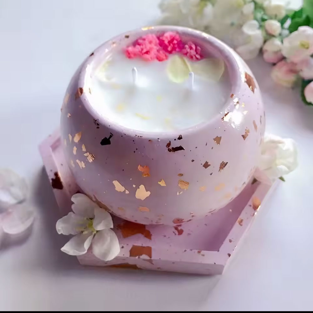 Silicone Mold Round Candle Hol - Succulent Set ulasan dan harga