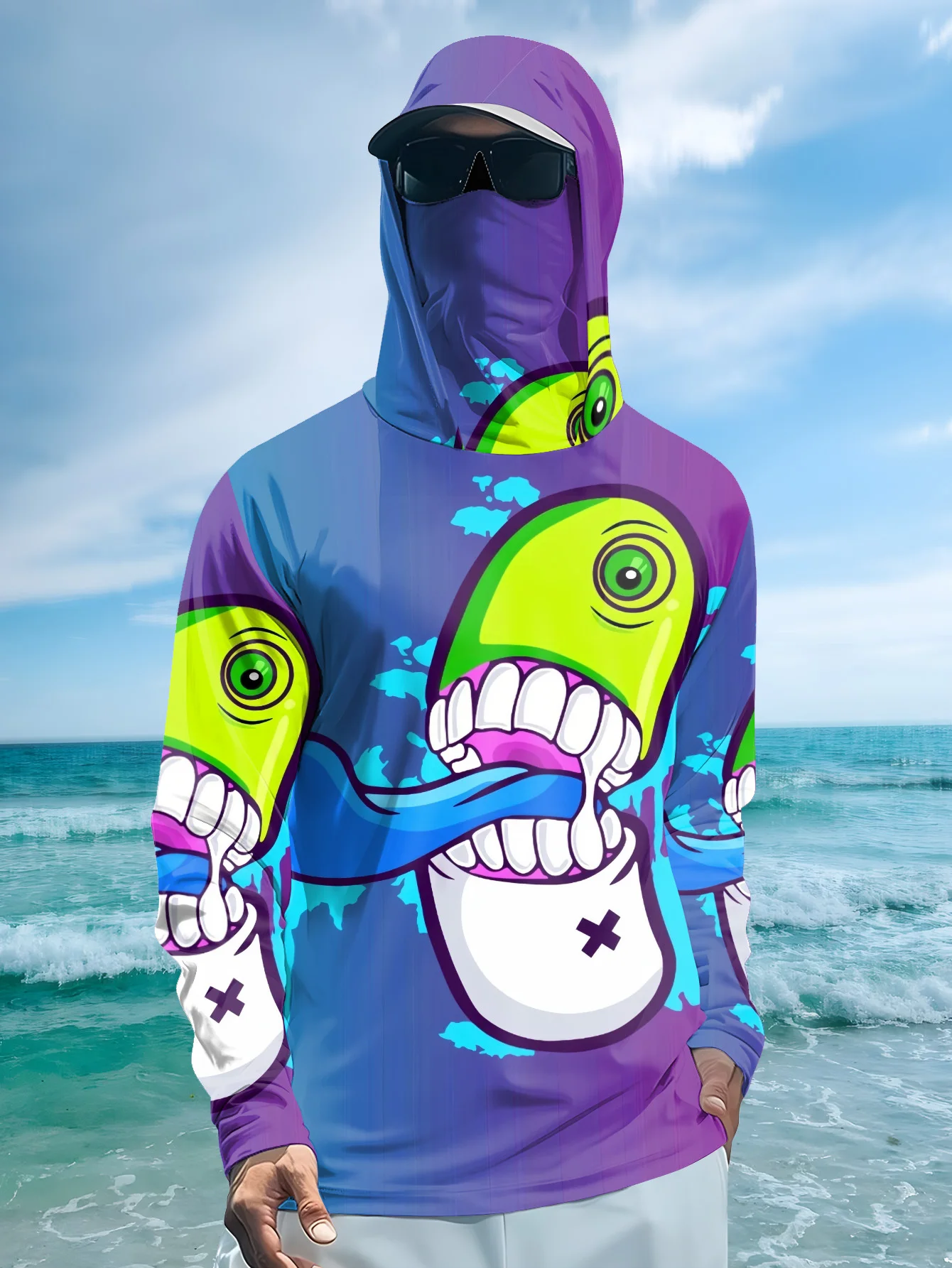Men Cartoon Monster Graffiti F - Monstera ulasan dan harga
