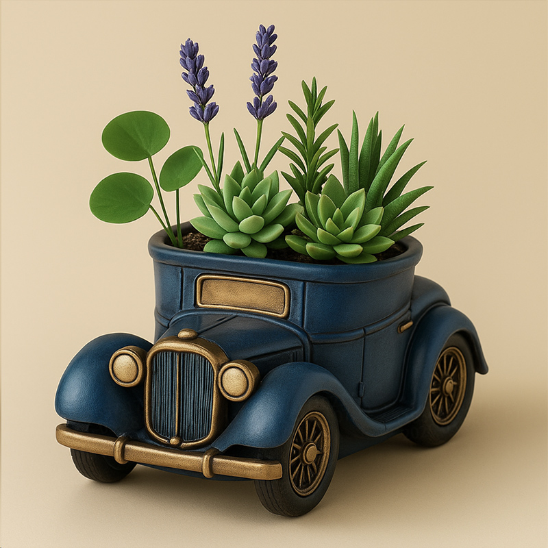 3D Vintage Bus Car Succulent P - Succulent Set ulasan dan harga