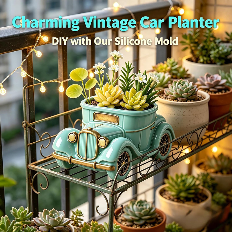 3D Vintage Bus Car Succulent P - Succulent Set ulasan dan harga