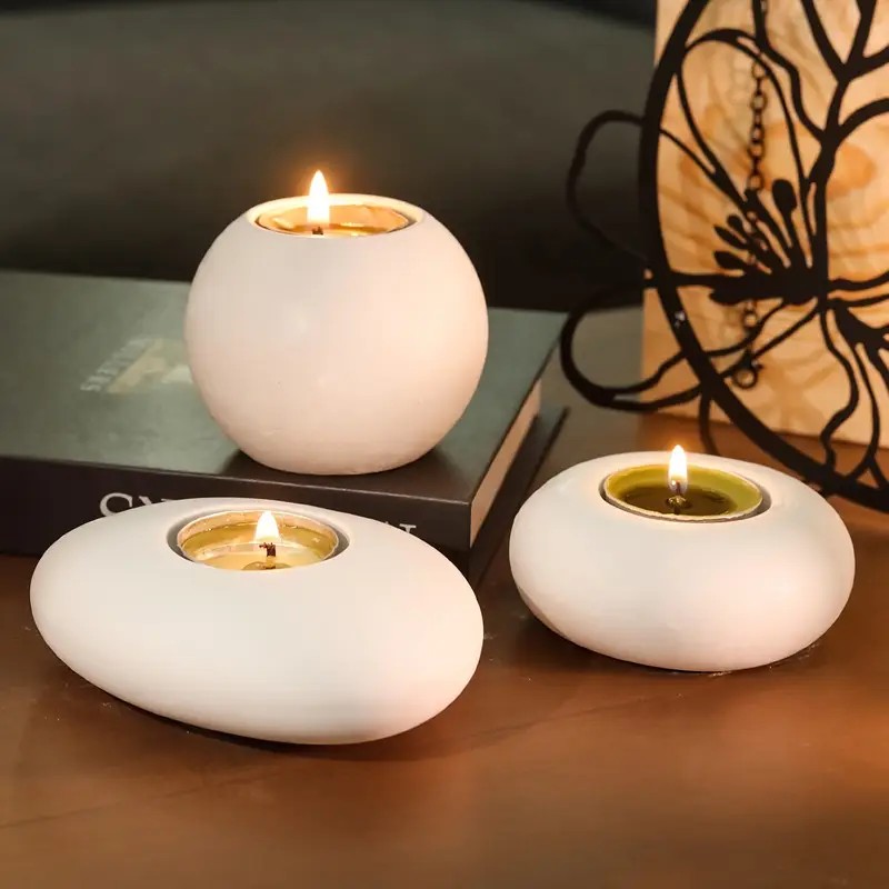 Tealight Candle Holder Resin S - Terracotta Pot ulasan dan harga