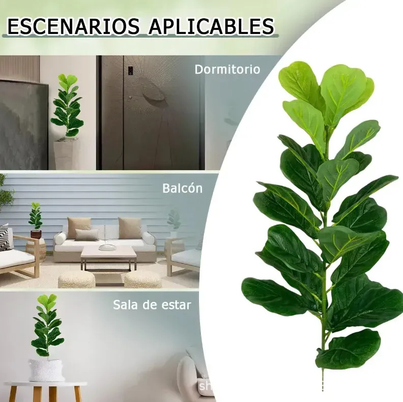 Large Plastic Artificial Fiddl - Fiddle Leaf Fig ulasan dan harga
