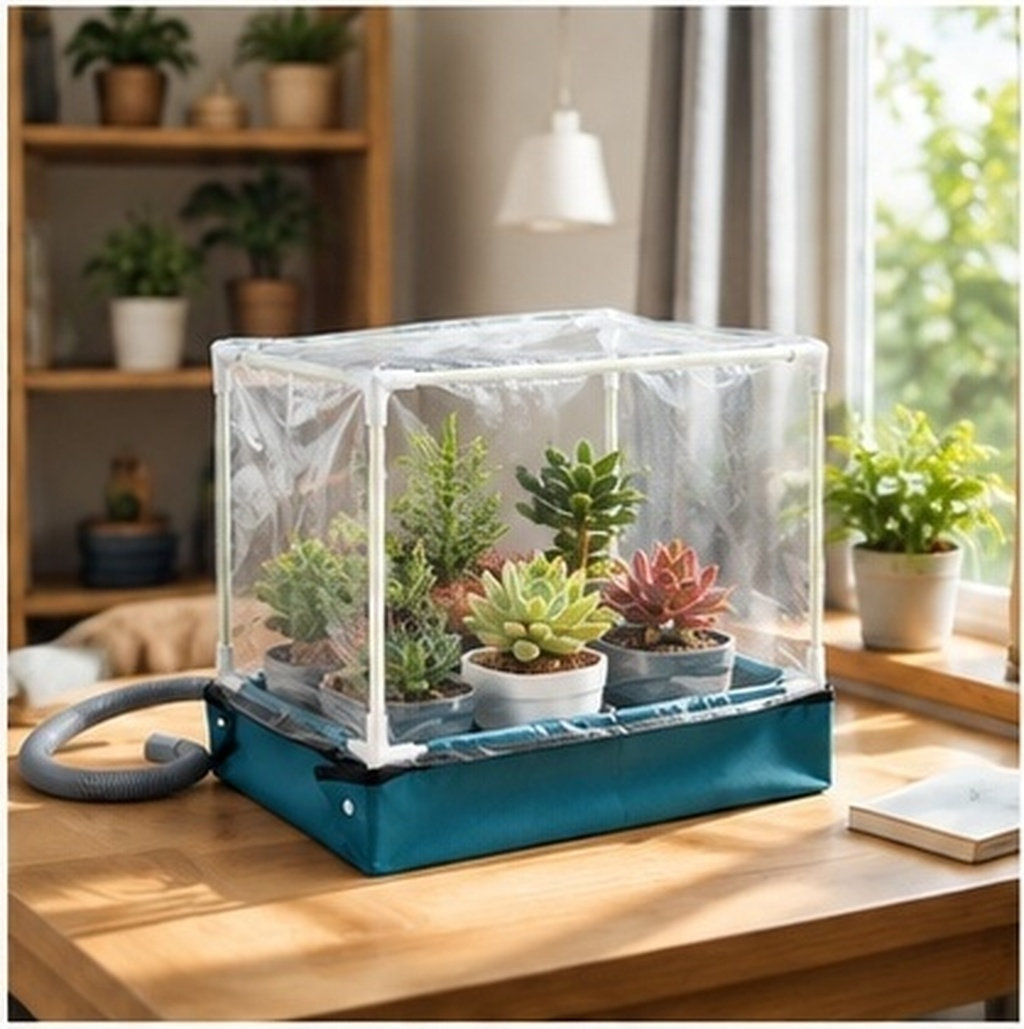 Mini Succulent Greenhouse Indo - Indoor Plants ulasan dan harga